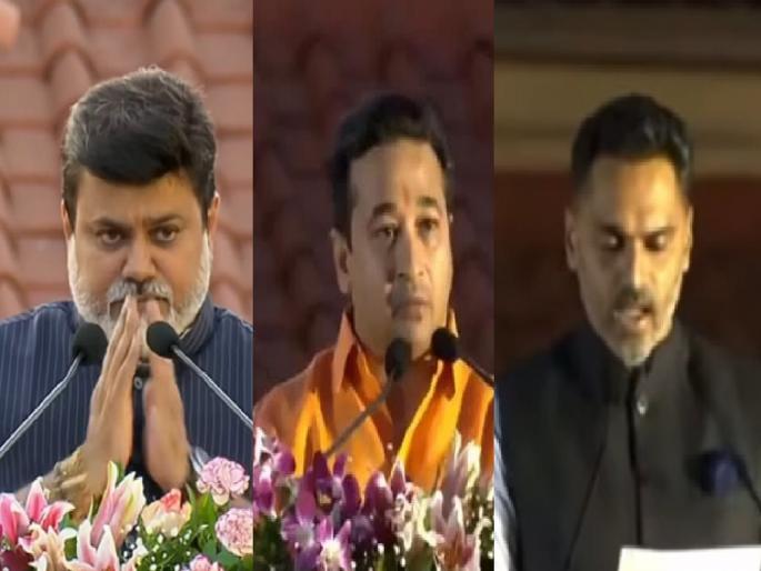 Ratnagiri, Sindhudurg get three ministerial posts; Uday Samant, Nitesh Rane get cabinet, Yogesh Kadam gets Minister of State | रत्नागिरी, सिंधुदुर्गला तीन मंत्रिपदे; उदय सामंत, नितेश राणे यांना कॅबिनेट, योगेश कदम राज्यमंत्री Ratnagiri, Sindhudurg get three ministerial posts; Uday Samant, Nitesh Rane get cabinet, Yogesh Kadam gets Minister of State | रत्नागिरी, सिंधुदुर्गला तीन मंत्रिपदे; उदय सामंत, नितेश राणे यांना कॅबिनेट, योगेश कदम राज्यमंत्री