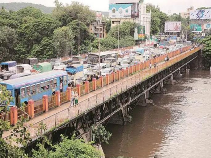 Pune Metro Work Traffic on Sambhaji Bridge in Pune will be closed at this time | Pune Metro Work: पुण्यातील संभाजी पुलावरील वाहतूक 'या' वेळेत बंद राहणार Pune Metro Work Traffic on Sambhaji Bridge in Pune will be closed at this time | Pune Metro Work: पुण्यातील संभाजी पुलावरील वाहतूक 'या' वेळेत बंद राहणार