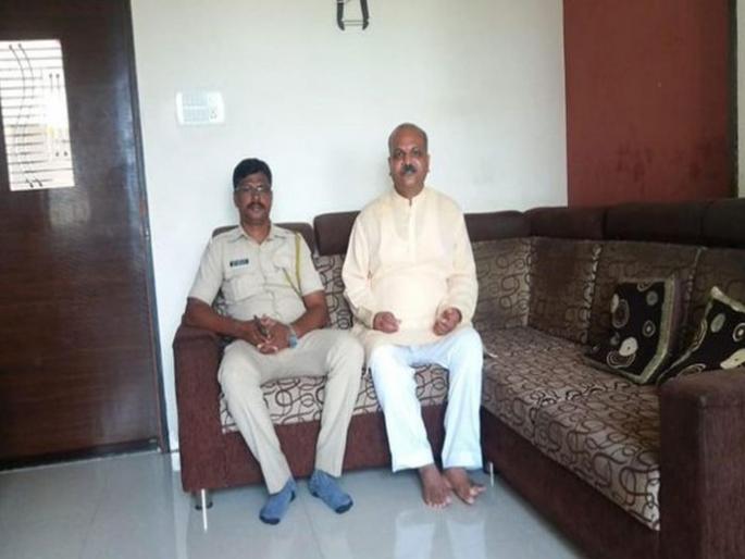 Malegaon bombblast case: Armed guard deployed for security of suspected accused who isoutside bail | मालेगाव बॉम्बस्फोट प्रकरण : जामिनावर बाहेर असलेल्या आरोपीच्या सुरक्षेसाठी पोलीस तैनात