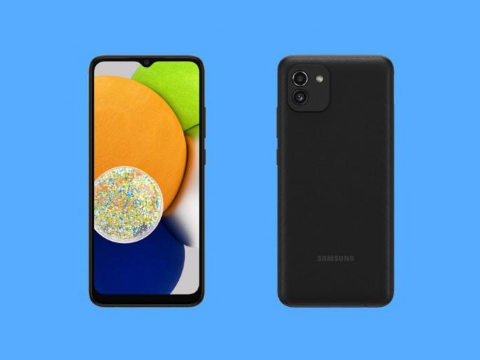 Samsung Galaxy A03 India Price Leaked Ahead Of Launch  | बाय-बाय चिनी फोन्स! फक्त 10,499 रुपयांमध्ये येतोय Samsung चा जबराट Smartphone  Samsung Galaxy A03 India Price Leaked Ahead Of Launch  | बाय-बाय चिनी फोन्स! फक्त 10,499 रुपयांमध्ये येतोय Samsung चा जबराट Smartphone
