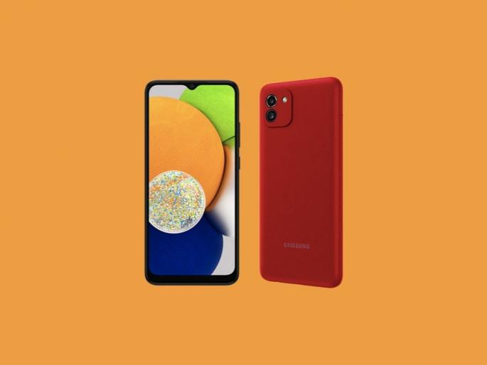Samsung Galaxy A03 Soon To Launch In india With 5000mAh Battery And 48MP Camera | मामुली किंमतीत 5,000mAh बॅटरी असलेला Samsung चा फोन; झक्कास फोटो काढण्यासाठी 48MP कॅमेरा  Samsung Galaxy A03 Soon To Launch In india With 5000mAh Battery And 48MP Camera | मामुली किंमतीत 5,000mAh बॅटरी असलेला Samsung चा फोन; झक्कास फोटो काढण्यासाठी 48MP कॅमेरा