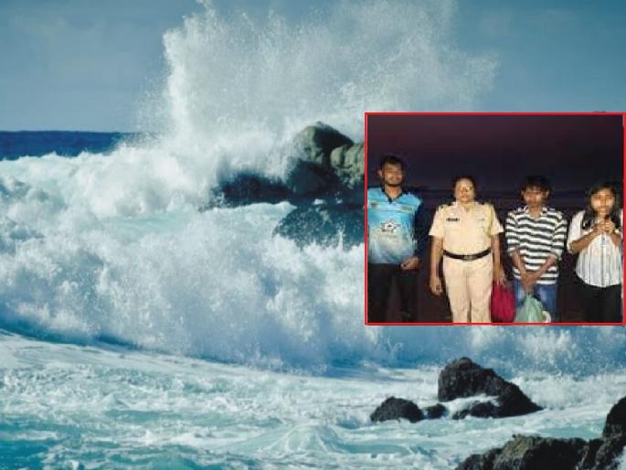 Success in saving the youth trapped in the sea water The incident at Bhatye in Ratnagiri | समुद्रातील खडकावर बसलेले, अचानक भरतीचे पाणी वाढले; अजस्र लाटा पाहून दोघांना डोळ्यांसमोर मृत्यू दिसला, पण.. Success in saving the youth trapped in the sea water The incident at Bhatye in Ratnagiri | समुद्रातील खडकावर बसलेले, अचानक भरतीचे पाणी वाढले; अजस्र लाटा पाहून दोघांना डोळ्यांसमोर मृत्यू दिसला, पण..