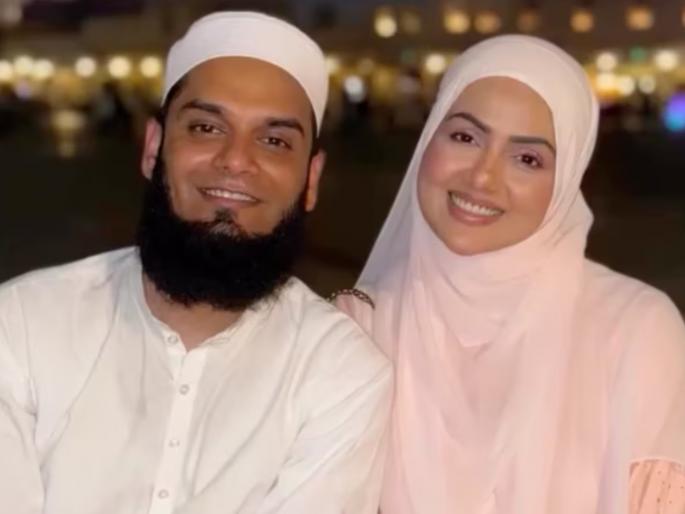 sana khan replies back to those who says her husband maulana mufti anas sayed brainwashed her | पती अनस सईदने सना खानचं ब्रेनवॉश केलं? अभिनेत्री म्हणाली, "जोवर तुमचीच तशी इच्छा..." sana khan replies back to those who says her husband maulana mufti anas sayed brainwashed her | पती अनस सईदने सना खानचं ब्रेनवॉश केलं? अभिनेत्री म्हणाली, "जोवर तुमचीच तशी इच्छा..."