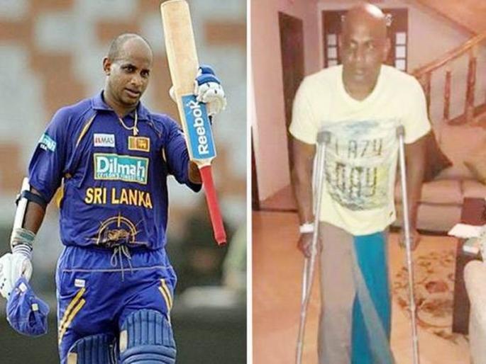 Sanath Jayasuriya is not able to move without bad guys | सनथ जयसूर्याची अवस्था वाईट, कुबड्यांशिवाय येत नाही चालता