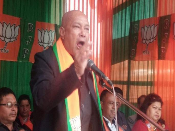 BJP Candidate From Shillong Sanbor Shullai Threatens to ‘Kill Himself’ in Front of PM Modi if Citizenship Bill Gets Implemented | भाजपा उमेदवाराचा CABला विरोध; म्हणाले, मोदींसमोरच आत्महत्या करेन BJP Candidate From Shillong Sanbor Shullai Threatens to ‘Kill Himself’ in Front of PM Modi if Citizenship Bill Gets Implemented | भाजपा उमेदवाराचा CABला विरोध; म्हणाले, मोदींसमोरच आत्महत्या करेन