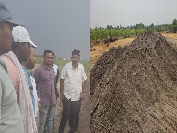 action against sand smuggling in Atpadi, 70 tons of sand seized | Sangli: आटपाडीत वाळू तस्करीवर मोठी कारवाई, तब्बल ७० ब्रास वाळू जप्त action against sand smuggling in Atpadi, 70 tons of sand seized | Sangli: आटपाडीत वाळू तस्करीवर मोठी कारवाई, तब्बल ७० ब्रास वाळू जप्त