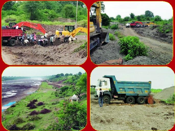 Seven walnuts are filed in the crime | सात वाळूमाफियांवर गुन्हा दाखल Seven walnuts are filed in the crime | सात वाळूमाफियांवर गुन्हा दाखल