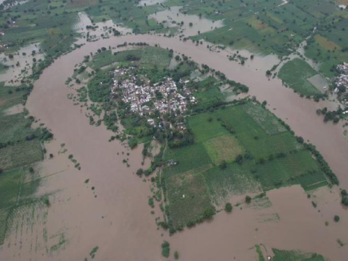 Beed: 11 gates of Majalgaon Dam opened, Sindafane flood waters surround Chincholi | Beed: माजलगाव धरणाचे ११ दरवाजे उघडले, सिंदफणेच्या पुराचा सांडस चिंचोलीला वेढा