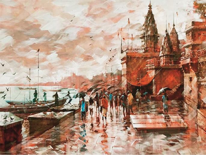 Ambajogai Boys success; Indulgence of Indian culture through the 'Stroke of India' exhibition in Singapore | अंबाजोगाईच्या सुपुत्राची भरारी; सिंगापूरमध्ये ‘स्ट्रोक ऑफ इंडिया’ चित्र प्रदर्शनातून भारतीय संस्कृतीची उधळण