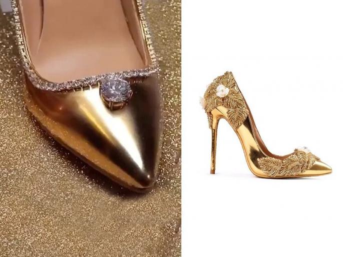 made of gold and diamond worlds most expensive sandals costs 123 crore rupee | 1.23 अरब रूपयांची जगातील सर्वात महागडी सॅन्डल तुम्ही पाहिलीत का? made of gold and diamond worlds most expensive sandals costs 123 crore rupee | 1.23 अरब रूपयांची जगातील सर्वात महागडी सॅन्डल तुम्ही पाहिलीत का?