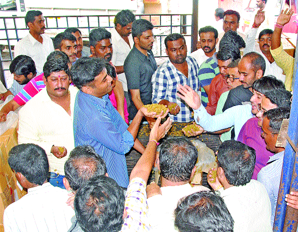 After the ban, Sanyalite raises the issue | बंदीनंतरही सांगलीत बेदाण्याची उधळण After the ban, Sanyalite raises the issue | बंदीनंतरही सांगलीत बेदाण्याची उधळण