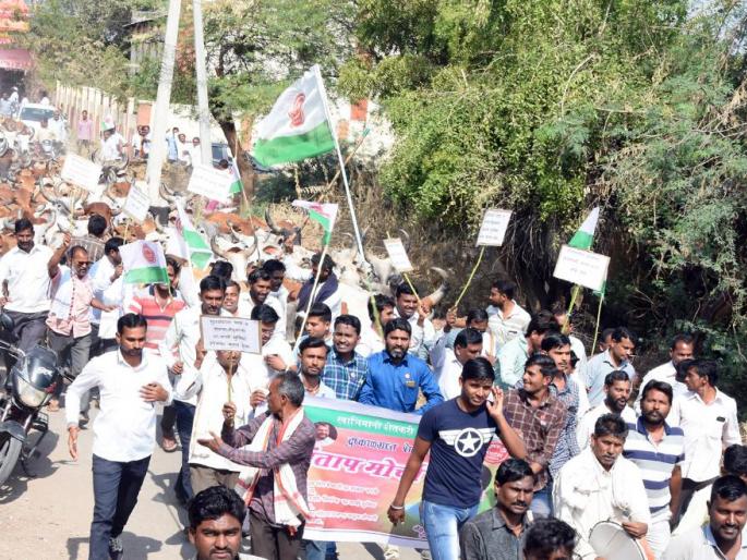 Swabhimani Shetkari Sanghatana Morcha in sangrampur | संग्रामपुरात स्वाभिमानी शेतकरी संघटनेचा संताप मोर्चा 