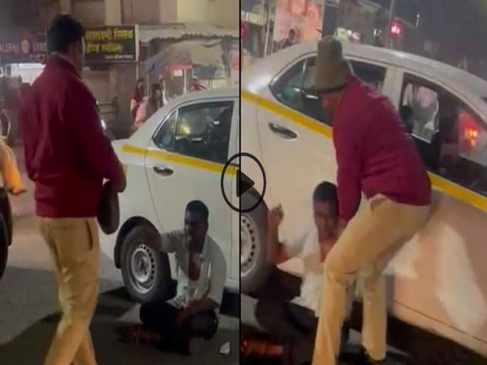 video viral on social media Sangvi police hay hay all corrupt unique protest and action | VIDEO | "सांगवी पोलिस हाय हाय.. सगळे भ्रष्टाचारी..." अनोखं आंदोलन अन् पोलिसांची शिवीगाळ करत कारवाई