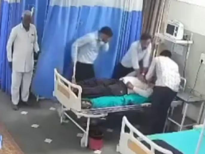 young man who came for checkup at private hospital in nagda ujjain suddenly suffered heart attack | चेकअपसाठी आलेला तरुण अचानक खाली कोसळला, आला हार्ट अटॅक; शॉक थेरपीने वाचला जीव young man who came for checkup at private hospital in nagda ujjain suddenly suffered heart attack | चेकअपसाठी आलेला तरुण अचानक खाली कोसळला, आला हार्ट अटॅक; शॉक थेरपीने वाचला जीव