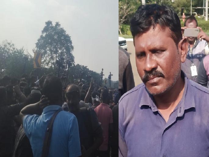 Nagpur accident: came out for five minutes and saved life; The worker expressed his fear | नागपूर दुर्घटना : पाच मिनिटासाठी बाहेर आला अन् जीव वाचला; कामगारानं सांगितली आपभीती Nagpur accident: came out for five minutes and saved life; The worker expressed his fear | नागपूर दुर्घटना : पाच मिनिटासाठी बाहेर आला अन् जीव वाचला; कामगारानं सांगितली आपभीती
