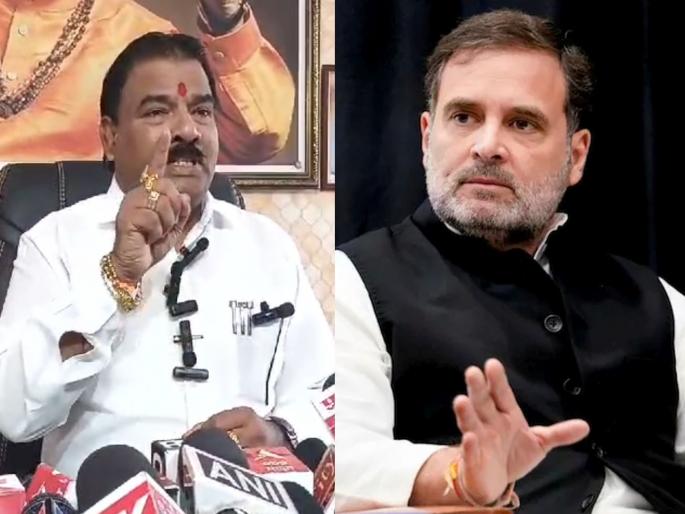 11 lakh reward for who will cutting off Rahul Gandhi's tongue; Controversial statement of Sanjay Gaikwad, Eknath Shinde Shivsena MLA | राहुल गांधींची जीभ कापून देणाऱ्यास 11 लाखांचे बक्षीस देणार; संजय गायकवाडांचे वादग्रस्त वक्तव्य 11 lakh reward for who will cutting off Rahul Gandhi's tongue; Controversial statement of Sanjay Gaikwad, Eknath Shinde Shivsena MLA | राहुल गांधींची जीभ कापून देणाऱ्यास 11 लाखांचे बक्षीस देणार; संजय गायकवाडांचे वादग्रस्त वक्तव्य