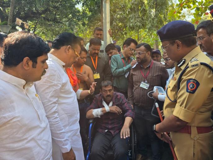 'What fun are the police having?' Sanjay Shirsat was furious after activists were lathi-charged despite having identity cards in vote counting center | 'पोलिसांना कसली मस्ती?' ओळखपत्र असूनही कार्यकर्त्यांवर लाठीचार्ज केल्याने शिरसाट संतापले 'What fun are the police having?' Sanjay Shirsat was furious after activists were lathi-charged despite having identity cards in vote counting center | 'पोलिसांना कसली मस्ती?' ओळखपत्र असूनही कार्यकर्त्यांवर लाठीचार्ज केल्याने शिरसाट संतापले