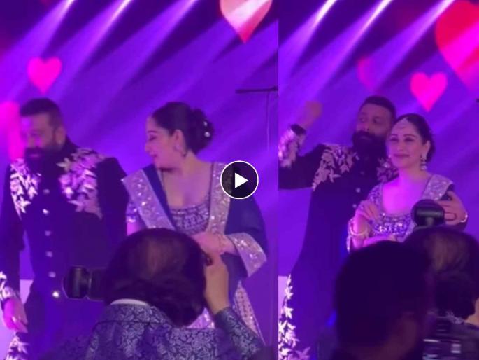 sanjay dutt and manyata dutt romantic dance video netizend thought it was madhuri | अरेच्चा! ही तर माधुरी? संजय दत्तचा पत्नीसोबत रोमँटिक डान्स, नेटकऱ्यांना वाटली 'धकधक गर्ल'! sanjay dutt and manyata dutt romantic dance video netizend thought it was madhuri | अरेच्चा! ही तर माधुरी? संजय दत्तचा पत्नीसोबत रोमँटिक डान्स, नेटकऱ्यांना वाटली 'धकधक गर्ल'!