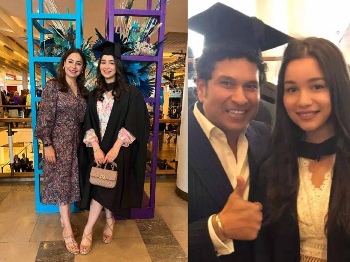 Sara Tendulkar completed her Masters with Distinction from UCL’s Dept of Medicine, in Clinical & Public Health Nutrition, Sachin Tendulkar post viral | ढेर 'सारा' प्यार! सचिन तेंडुलकरने लेक पास झाल्याची बातमी जगाला सांगितली