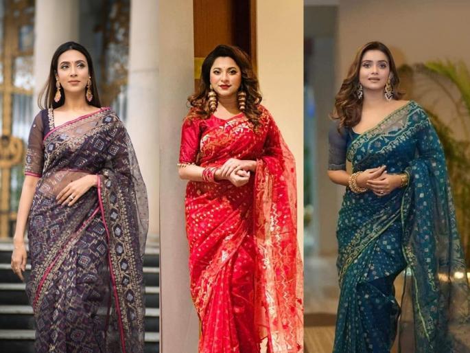 Simple tricks can help you to look slim in saree, belly fat won't bother you | साडीमध्ये पोट - दंड सुटलेले दिसतात? करा हे सोपे उपाय, बिंधास्त नेसा साडी - दिसा सुंदर