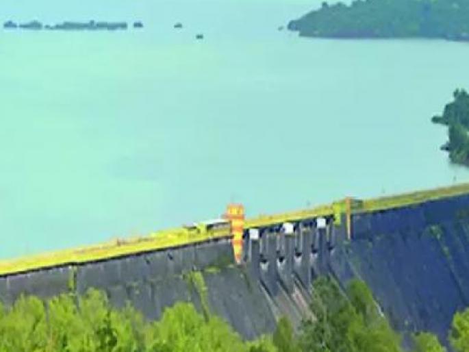 Koyna Dam 99 percent full, water storage at 104 TMC  | Satara: दुष्काळाचे सावट दूर झाले, कोयना धरण ९९ टक्के भरले Koyna Dam 99 percent full, water storage at 104 TMC  | Satara: दुष्काळाचे सावट दूर झाले, कोयना धरण ९९ टक्के भरले