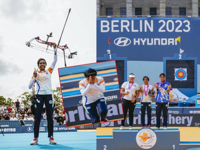 satara's daughter Aditi Swami becomes first individual world champion archer from India, know here details | ऐतिहासिक! सातारच्या लेकीनं मैदान मारलं; १७ वर्षीय अदिती तिरंदाजीमध्ये ठरली 'विश्वविजेती' satara's daughter Aditi Swami becomes first individual world champion archer from India, know here details | ऐतिहासिक! सातारच्या लेकीनं मैदान मारलं; १७ वर्षीय अदिती तिरंदाजीमध्ये ठरली 'विश्वविजेती'