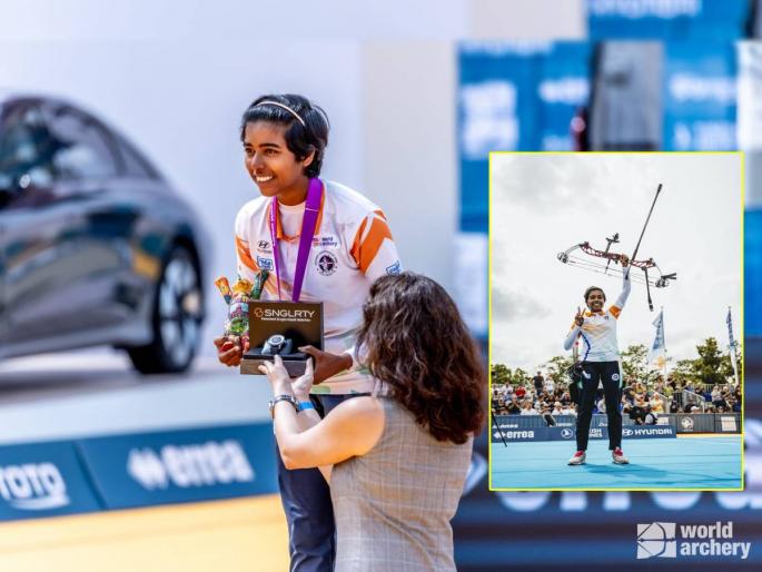 Asian and World Champion Archer Aditi Swami awarded World Archery Breakthrough Performer of the year, read here details  | सातारच्या अदितीचा 'सर्वोच्च' सन्मान! ऐतिहासिक विश्वविजेतेपदाची जगाकडून दखल, मिळाला मानाचा पुरस्कार  Asian and World Champion Archer Aditi Swami awarded World Archery Breakthrough Performer of the year, read here details  | सातारच्या अदितीचा 'सर्वोच्च' सन्मान! ऐतिहासिक विश्वविजेतेपदाची जगाकडून दखल, मिळाला मानाचा पुरस्कार