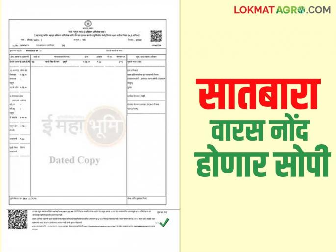 Heir records on the satbara land record of deceased farmers will now be done instantly; Government has taken this big decision | मृत शेतकऱ्यांच्या सातबाऱ्यावर वारस नोंदी होणार आता झटपट; सरकारने घेतला हा मोठा निर्णय Heir records on the satbara land record of deceased farmers will now be done instantly; Government has taken this big decision | मृत शेतकऱ्यांच्या सातबाऱ्यावर वारस नोंदी होणार आता झटपट; सरकारने घेतला हा मोठा निर्णय