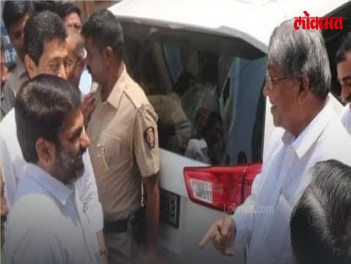 Satej Patil Chandrakant Patil face to face after allegations | आरोप-प्रत्यारोपानंतर सतेज पाटील-चंद्रकांत पाटील आमने-सामने; अन्.. Satej Patil Chandrakant Patil face to face after allegations | आरोप-प्रत्यारोपानंतर सतेज पाटील-चंद्रकांत पाटील आमने-सामने; अन्..