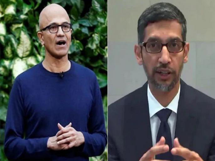 Padma Awards 2022 Padma Honors For Microsoft Satya Nadella Googles Sundar Pichai | Padma Awards 2022: जग जिंकणाऱ्या भारतभूषणांचा सन्मान; सत्या नडेला आणि सुंदर पिचाई यांना 'पद्मभूषण' Padma Awards 2022 Padma Honors For Microsoft Satya Nadella Googles Sundar Pichai | Padma Awards 2022: जग जिंकणाऱ्या भारतभूषणांचा सन्मान; सत्या नडेला आणि सुंदर पिचाई यांना 'पद्मभूषण'