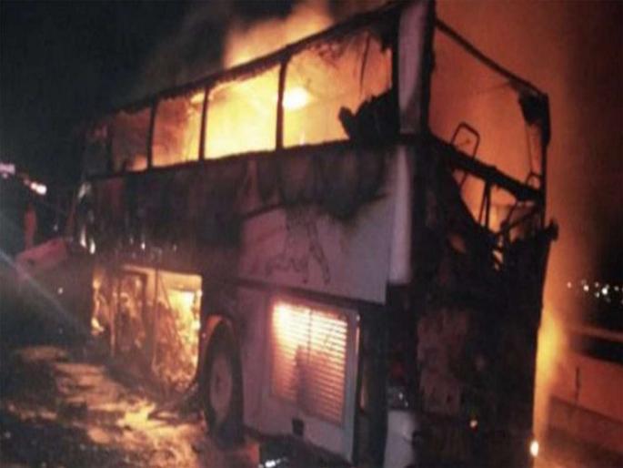 35 foreigners dead in bus accident in Saudi Arabia | सौदी अरेबियात भीषण बस अपघात, 35 परदेशी प्रवाशांचा मृत्यू 35 foreigners dead in bus accident in Saudi Arabia | सौदी अरेबियात भीषण बस अपघात, 35 परदेशी प्रवाशांचा मृत्यू