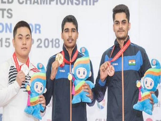 ISSF World Shooting Championships : Sourav Chaudhary's gold medal with world record in junior category | विश्वचषक नेमबाज : ज्युनिअर गटात विश्वविक्रमासह सौरभ चौधरीचा सुवर्णवेध