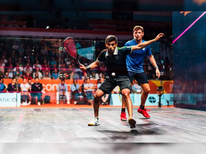 Commonwealth Games 2022 Squash : History created by Saurav Ghosal, won first singles medal in squash at the Commonwealth Games, beating 6-time World Championships medallist James Willstrop | Commonwealth Games 2022 : दीनेश कार्तिकच्या 'साडू' ने जिंकले ऐतिहासिक पदक; राष्ट्रकुल स्पर्धेत फडकावला तिरंगा! Commonwealth Games 2022 Squash : History created by Saurav Ghosal, won first singles medal in squash at the Commonwealth Games, beating 6-time World Championships medallist James Willstrop | Commonwealth Games 2022 : दीनेश कार्तिकच्या 'साडू' ने जिंकले ऐतिहासिक पदक; राष्ट्रकुल स्पर्धेत फडकावला तिरंगा!