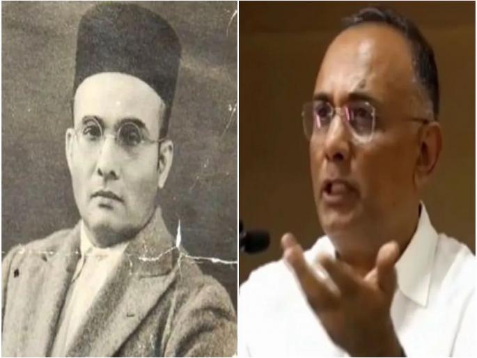 Savarkar used to eat beef, never opposed cow slaughter, Congress leader Dinesh Gundurao controversial statement | "सावरकर गोमांस खायचे, त्यांनी कधीही..."; कर्नाटकच्या आरोग्य मंत्र्यांचं वादग्रस्त विधान Savarkar used to eat beef, never opposed cow slaughter, Congress leader Dinesh Gundurao controversial statement | "सावरकर गोमांस खायचे, त्यांनी कधीही..."; कर्नाटकच्या आरोग्य मंत्र्यांचं वादग्रस्त विधान