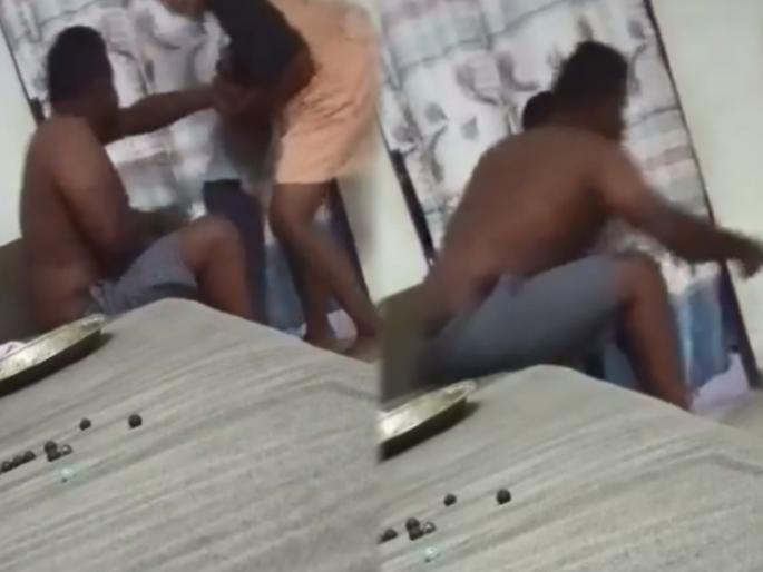 step father beats five year old child inhumanly video goes viral on internet | Viral Video: सावत्र पित्याचा मुलावर अमानुष अत्याचार; व्हिडिओ व्हायरल होताच अटक step father beats five year old child inhumanly video goes viral on internet | Viral Video: सावत्र पित्याचा मुलावर अमानुष अत्याचार; व्हिडिओ व्हायरल होताच अटक