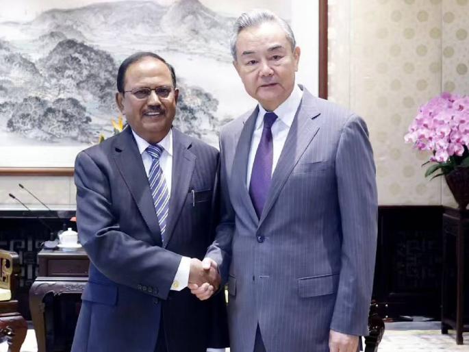 Will China support India against terrorism?; Ajit Doval meets Chinese Foreign Minister Wang Yi | दहशतवादाविरोधात चीन देणार भारताला साथ?; अजित डोवाल यांनी घेतली चिनी परराष्ट्र मंत्र्यांची भेट Will China support India against terrorism?; Ajit Doval meets Chinese Foreign Minister Wang Yi | दहशतवादाविरोधात चीन देणार भारताला साथ?; अजित डोवाल यांनी घेतली चिनी परराष्ट्र मंत्र्यांची भेट