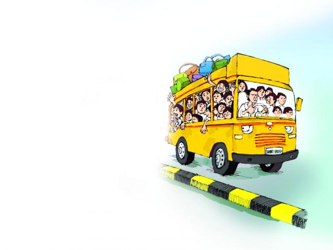 Belgaum school will be sitting in the bus? | बेलगाम स्कूल बसला आवरणार कोण ? Belgaum school will be sitting in the bus? | बेलगाम स्कूल बसला आवरणार कोण ?