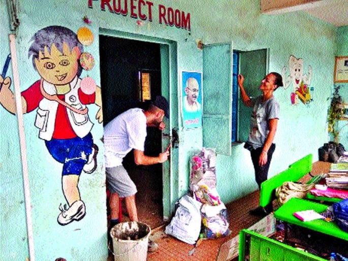 Israeli students prepare zp in Wad Change of school | इस्रायली विद्यार्थी करणार वाड्यातील जि.प. शाळेचा कायापालट Israeli students prepare zp in Wad Change of school | इस्रायली विद्यार्थी करणार वाड्यातील जि.प. शाळेचा कायापालट