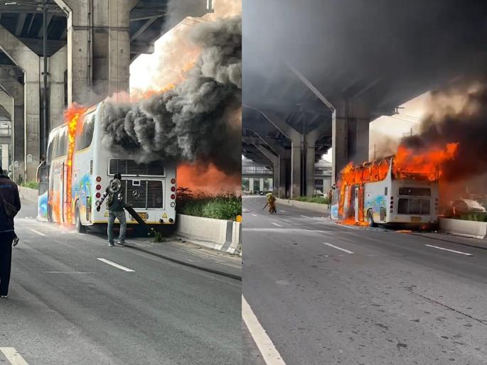 School Bus Caught on Fire in Thailand, 25 student died | धक्कादायक! शाळेच्या बसने अचानक घेतला पेट; 25 विद्यार्थी-शिक्षकांचा होरपळून मृत्यू