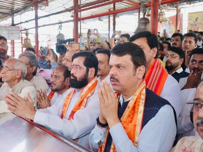 There will be no sadhu murder in our government, promise; Eknath Shinde's arrow on Uddhav Thackeray from Ayodhya visit | आमच्या सरकारमध्ये साधू कांड होणार नाही, वचन देतो; एकनाथ शिंदेंचा अयोध्येतून ठाकरेंवर बाण There will be no sadhu murder in our government, promise; Eknath Shinde's arrow on Uddhav Thackeray from Ayodhya visit | आमच्या सरकारमध्ये साधू कांड होणार नाही, वचन देतो; एकनाथ शिंदेंचा अयोध्येतून ठाकरेंवर बाण