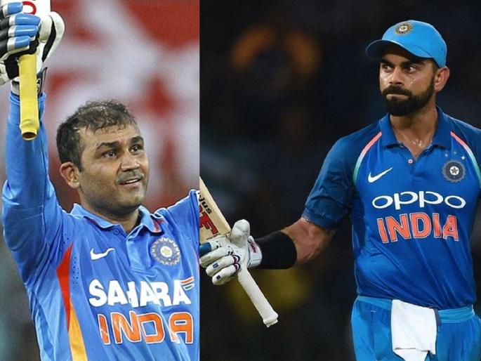 Virat Kohli eyes double milestone against New Zealand, can break Virender Sehwag's records | IND vs NZ ODI : कोहली मोडणार विरूचे विक्रम, न्यूझीलंडमध्येही करणार का पराक्रम?