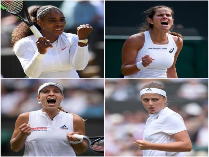 Wimbledon Tennis 2018: Karber, Ostapenko in the semifinals | Wimbledon Tennis 2018 : सेरेना, कर्बर, ओस्तापेंको उपांत्य फेरीत Wimbledon Tennis 2018: Karber, Ostapenko in the semifinals | Wimbledon Tennis 2018 : सेरेना, कर्बर, ओस्तापेंको उपांत्य फेरीत