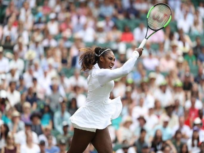 Wimbledon Tennis 2018: Super mom Serena in the quarterfinals | Wimbledon Tennis 2018 : सुपर मॉम सेरेना उपांत्यपूर्व फेरीत Wimbledon Tennis 2018: Super mom Serena in the quarterfinals | Wimbledon Tennis 2018 : सुपर मॉम सेरेना उपांत्यपूर्व फेरीत