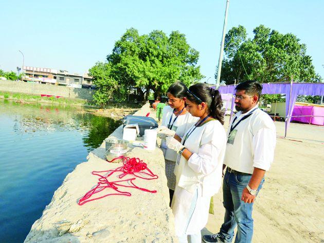 Lack of oxygen in the lake in the city of Nagpur | नागपूर शहरातील तलावात आॅक्सिजनची कमतरता Lack of oxygen in the lake in the city of Nagpur | नागपूर शहरातील तलावात आॅक्सिजनची कमतरता