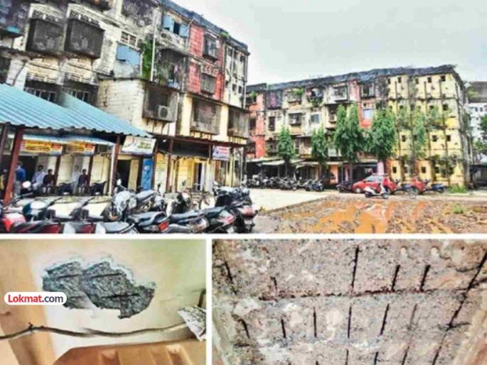 Roof leaks, plaster collapses, exile not over for 35 years; 960 families waiting for new houses | छत गळते, प्लास्टर कोसळते, ३५ वर्षांपासून वनवास संपेना; ९६० कुटुंबे नवीन घरांच्या प्रतीक्षेत Roof leaks, plaster collapses, exile not over for 35 years; 960 families waiting for new houses | छत गळते, प्लास्टर कोसळते, ३५ वर्षांपासून वनवास संपेना; ९६० कुटुंबे नवीन घरांच्या प्रतीक्षेत