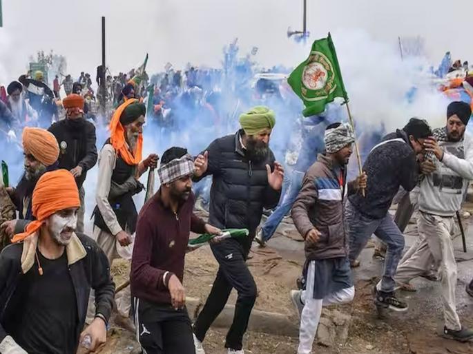 Peasant movement turns violent again haryana police fire tear gas rubber bullets at farmers One dead, 25 injured in police action, what exactly happened | शेतकरी आंदोलनाला पुन्हा हिंसक वळण! पोलिसांच्या कारवाईत एकाचा मृत्यू, 25 जखमी; नेमकं काय घडलं? Peasant movement turns violent again haryana police fire tear gas rubber bullets at farmers One dead, 25 injured in police action, what exactly happened | शेतकरी आंदोलनाला पुन्हा हिंसक वळण! पोलिसांच्या कारवाईत एकाचा मृत्यू, 25 जखमी; नेमकं काय घडलं?