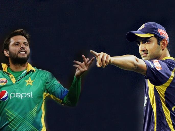 Gautam Gambhir hits back at Shahid Afridi; advises him to visit a psychiatrist | शाहिद आफ्रिदीचं डोकं ठिकाणावर नाही, गौतम गंभीरचा पलटवार