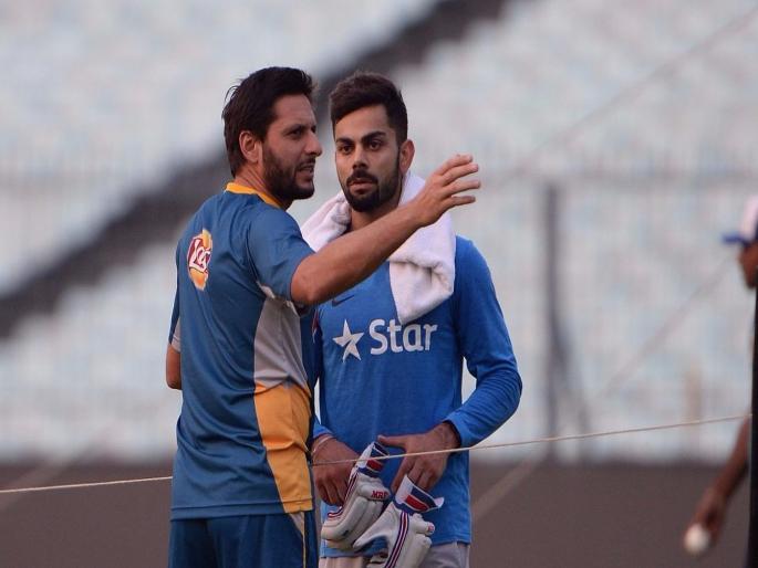 Shahid Afridi reveals why he chose Virat Kohli over Sachin Tendulkar and MS Dhoni in his all-time World Cup XI | ... म्हणून शाहीद आफ्रिदीच्या वर्ल्ड कप संघात कोहली हा एकमेव भारतीय!