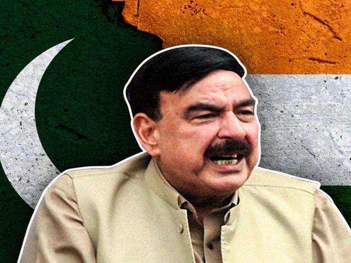 pakistan railway minister sheikh rasheed threatens india of nuclear war | आता तोफा किंवा हवाई मार्गे नव्हे, तर अण्वस्त्र युद्ध करू, पाकच्या मंत्र्याची भारताला धमकी pakistan railway minister sheikh rasheed threatens india of nuclear war | आता तोफा किंवा हवाई मार्गे नव्हे, तर अण्वस्त्र युद्ध करू, पाकच्या मंत्र्याची भारताला धमकी