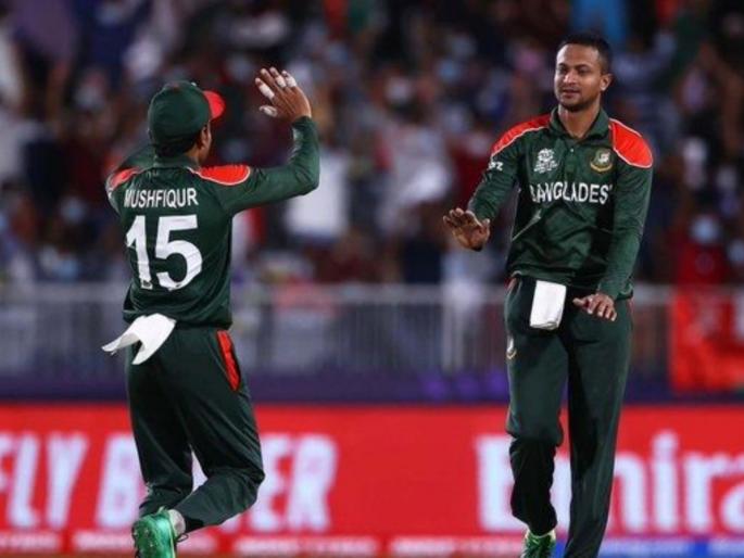 T20 World Cup, BAN vs SCO : Shakib Al Hasan created history, he becomes leading wicket-taker in men's T20Is; SCO 140/9 | T20 World Cup, BAN vs SCO : स्कॉटलंडचे दोघे बांगलादेशवर भारी पडले; Shakib Al Hasan यानं मोडला लसिथ मलिंगाचा मोठा विक्रम